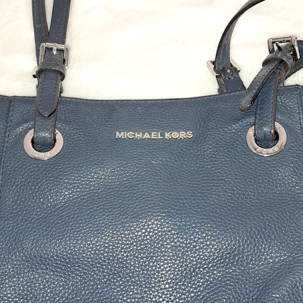 Michael Kors- Authentic Navy Leather Bag